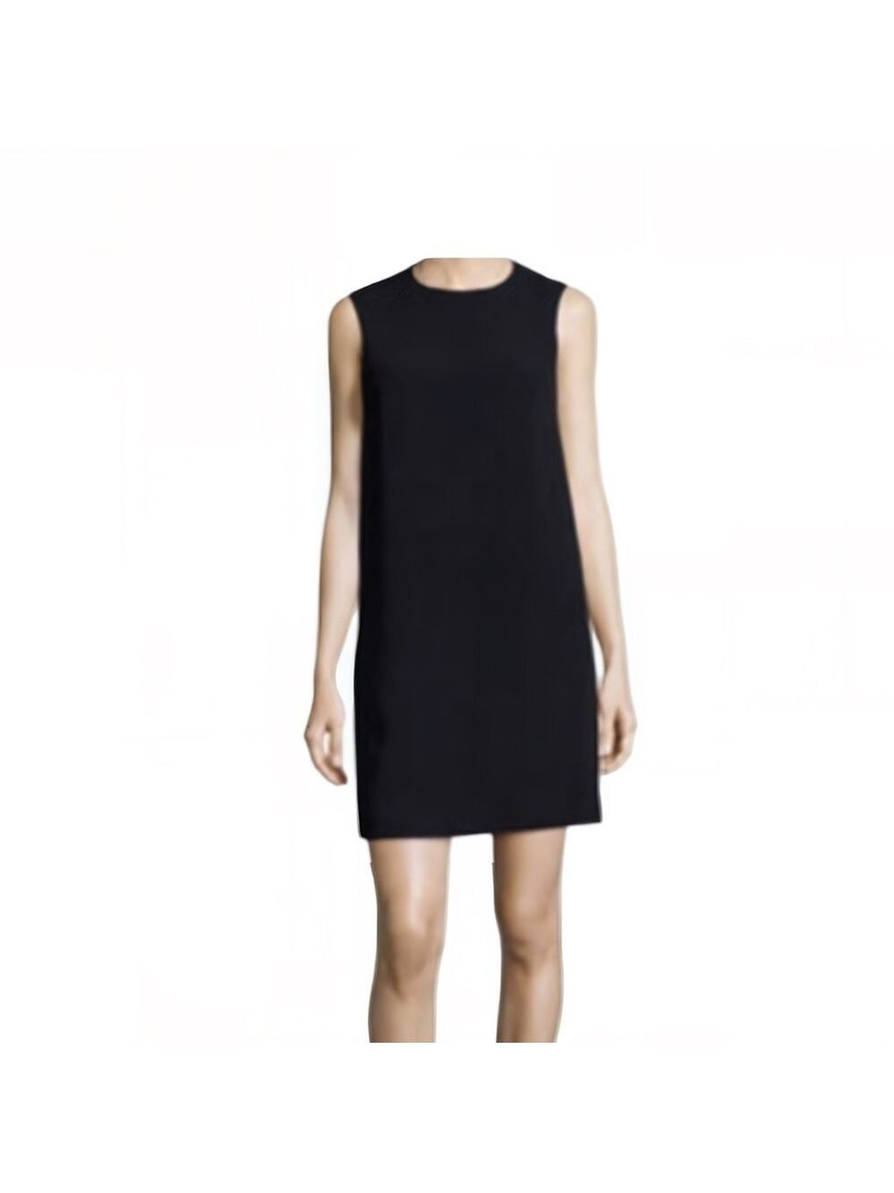 Helmut Lang Black Sleeveless Mini Dress Size 6 Elegant Design
